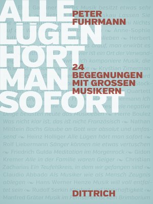 cover image of Alle Lügen hört man sofort